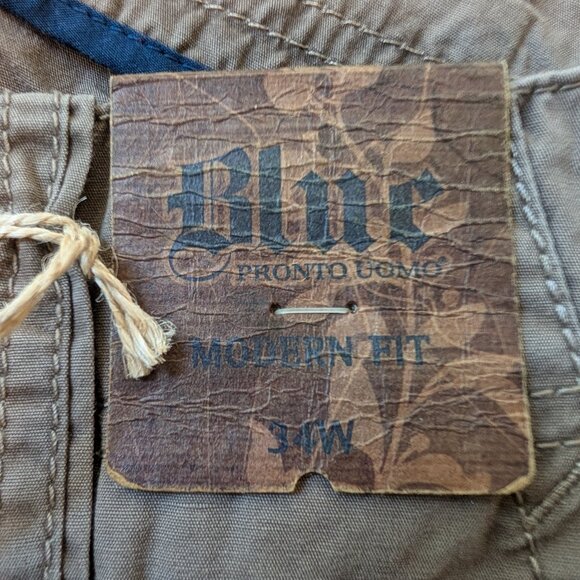 NWT 2 pair Men's Warehouse Blue Pronto Uomo Modern Fit 34 shorts - Picture 7 of 16